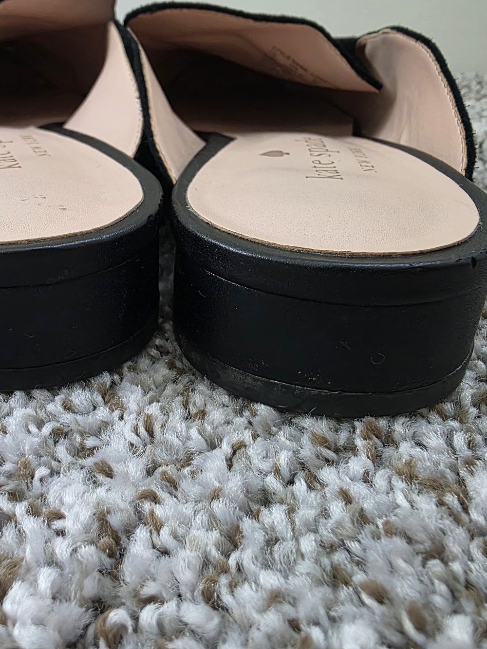 kate spade New York Black Suede Pointed-Toe Backless Mules - Picture 7 of 7